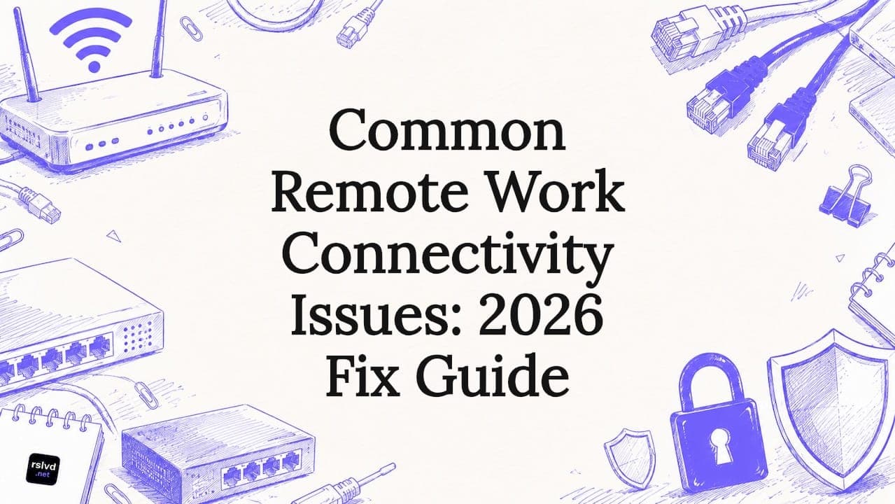 Common Remote Work Connectivity Issues: 2026 Fix Guide